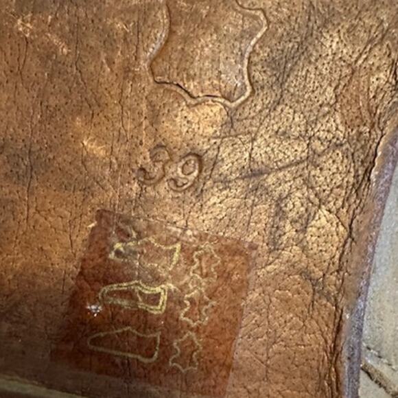 Free People Tan Distressed Braeburn Split Shaft Double Buckle Ankle Boots 39 - Picture 6 of 7